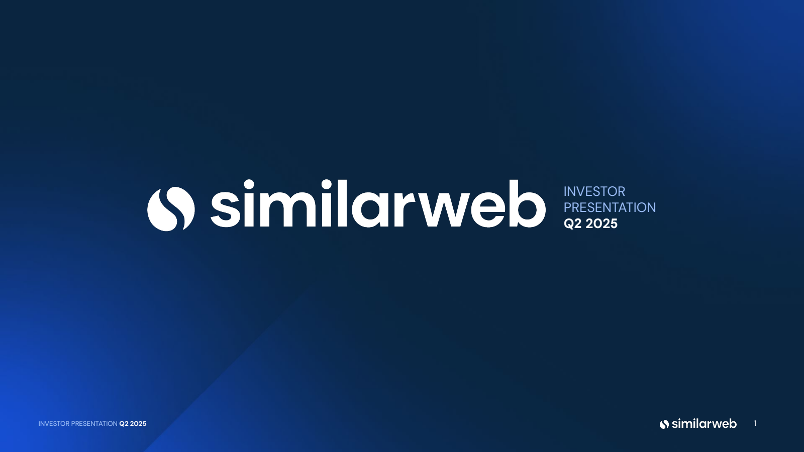 Similarweb's Q2 2025 Slide Deck