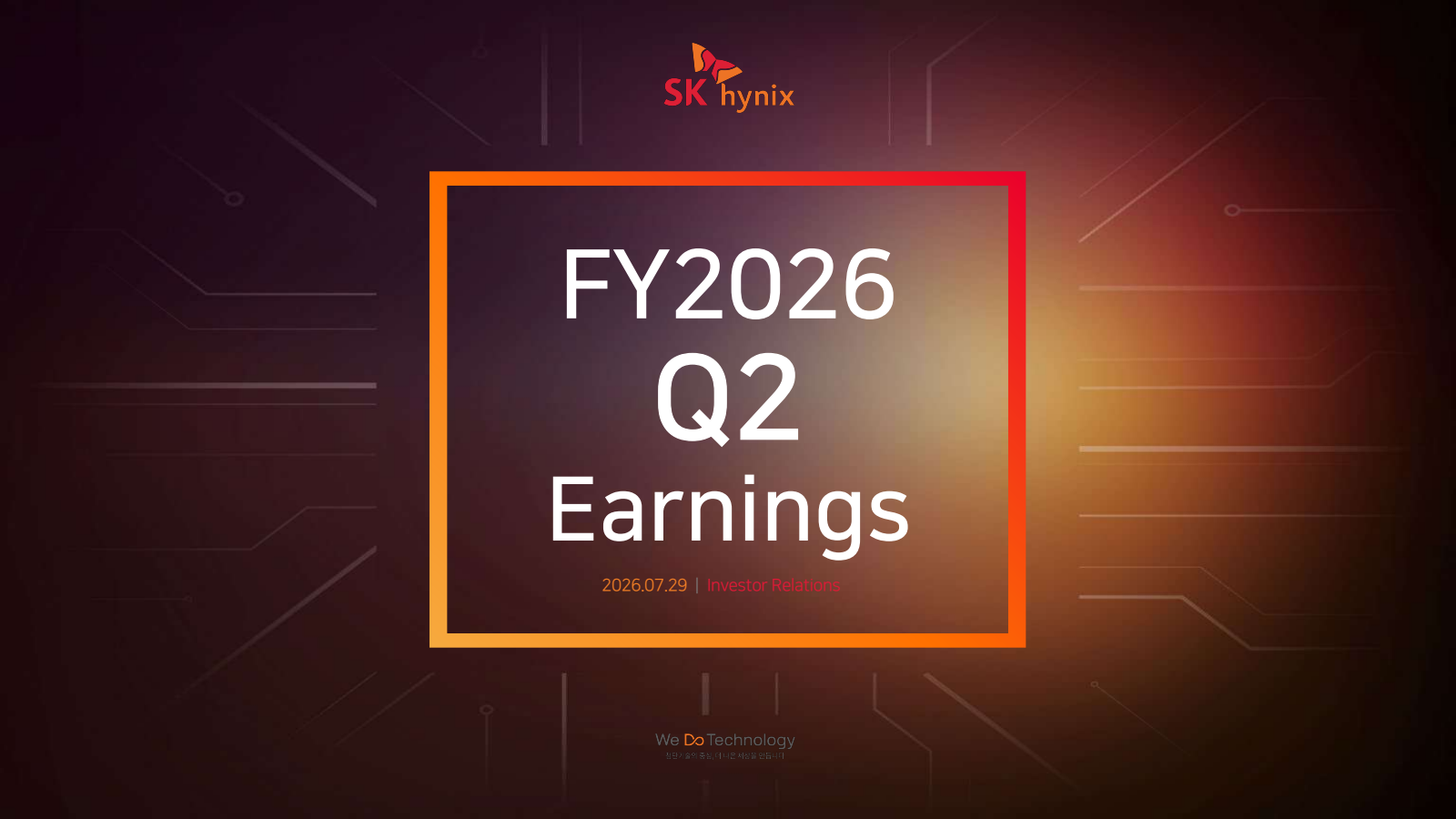 SK hynix's Q2 2026 Slide Deck