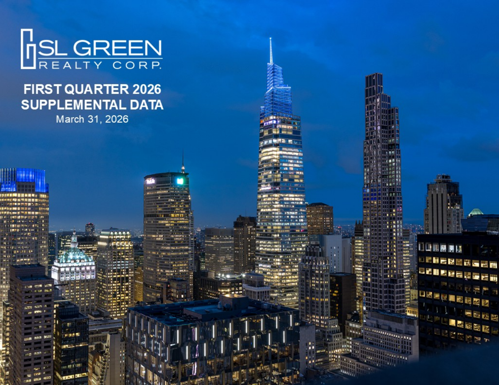 SL Green Realty's Q1 2026 Slide Deck