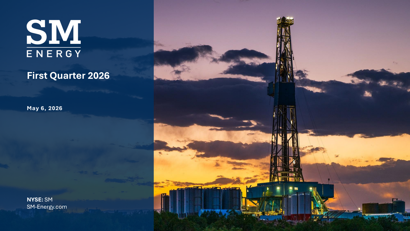 SM Energy's Q1 2026 Slide Deck