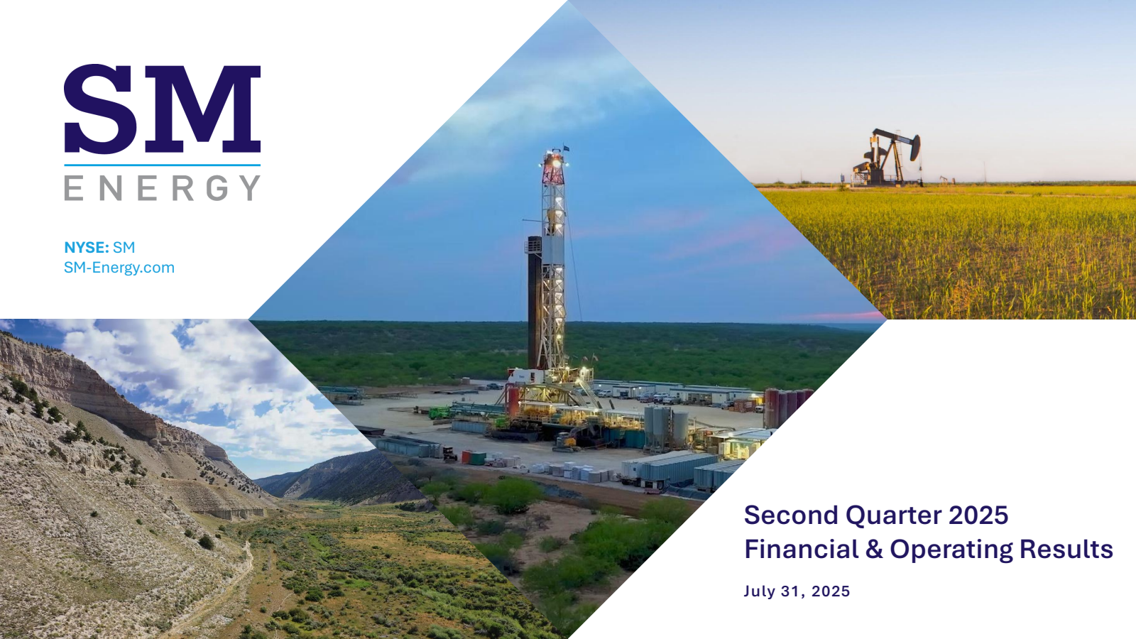 SM Energy's Q2 2025 Slide Deck