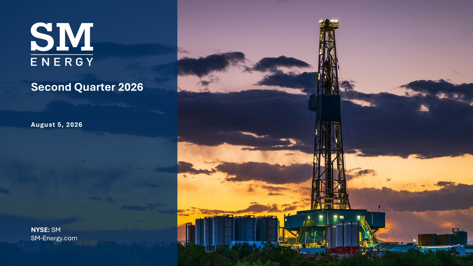 SM Energy's Q2 2026 Slide Deck