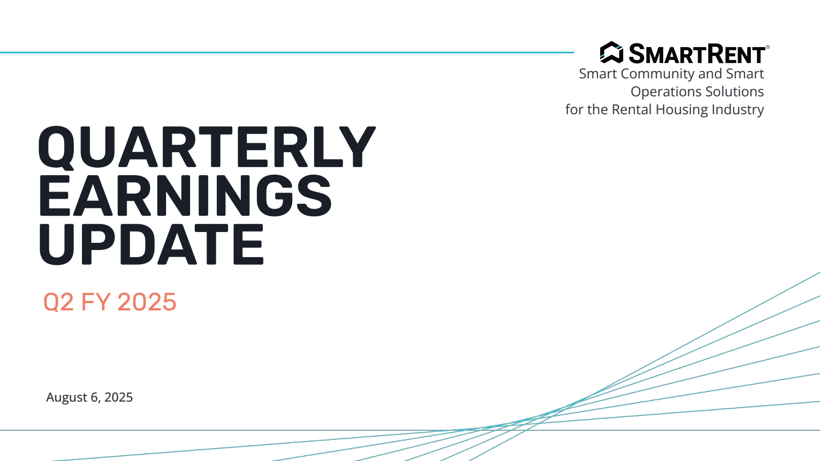 SmartRent's Q2 2025 Slide Deck