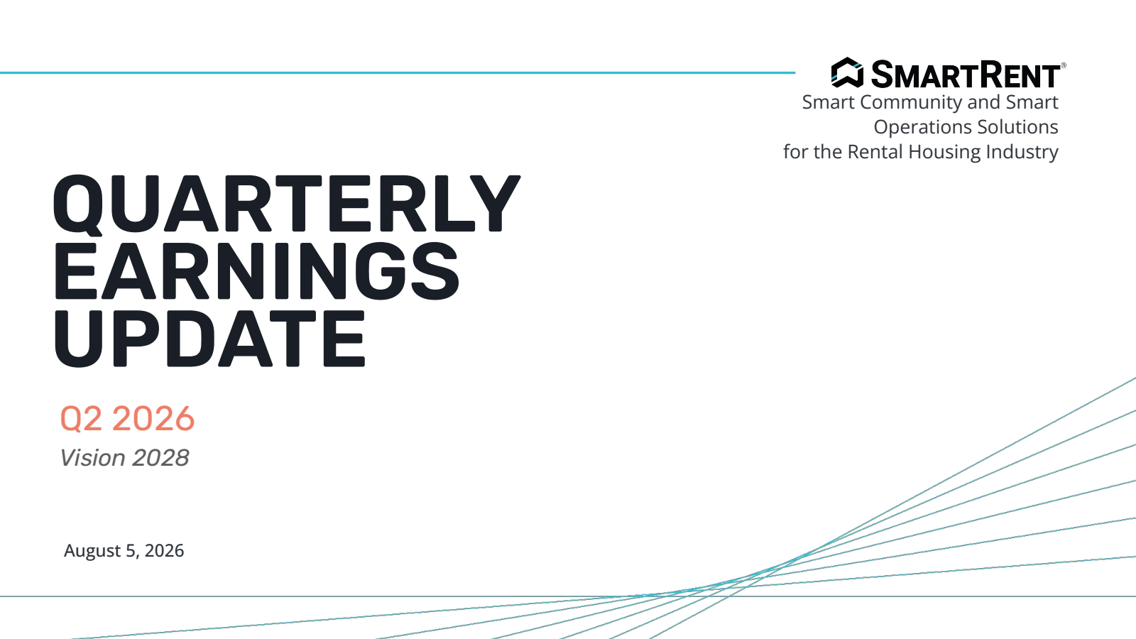 SmartRent's Q2 2026 Slide Deck