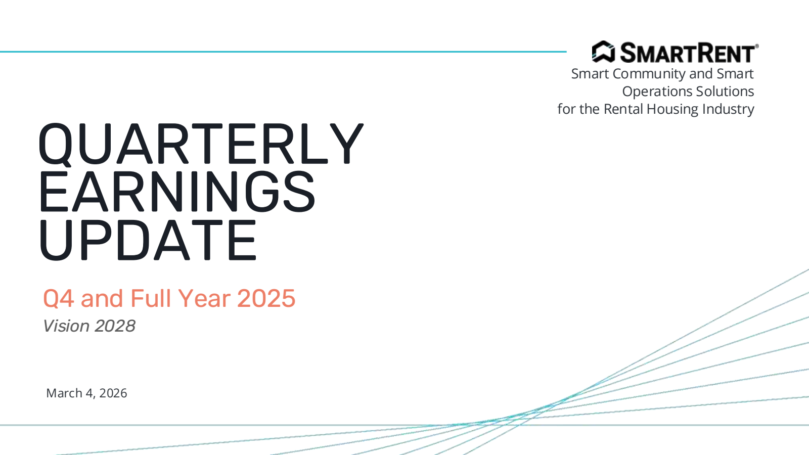 SmartRent's Q4 2025 Slide Deck