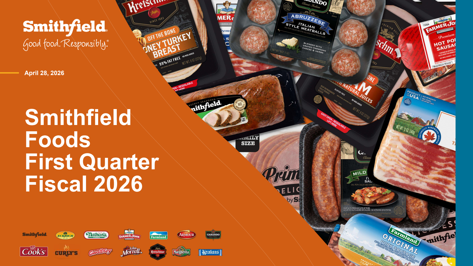 Smithfield Foods' Q1 2026 Slide Deck