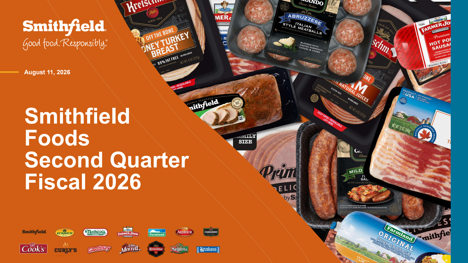 Smithfield Foods' Q2 2026 Slide Deck