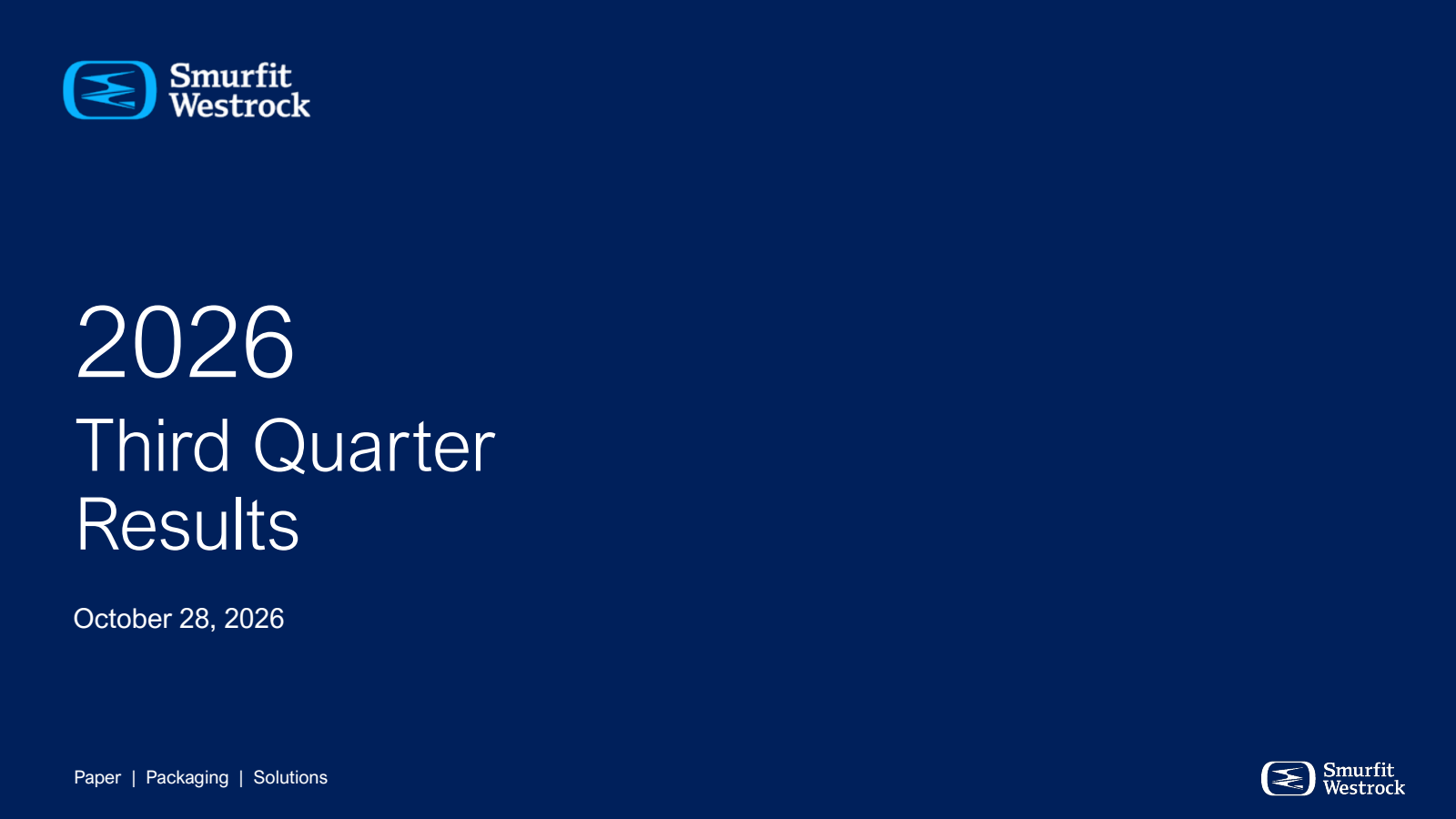 Smurfit Westrock (SW) Q3 2026 Earnings Results & Call Transcript