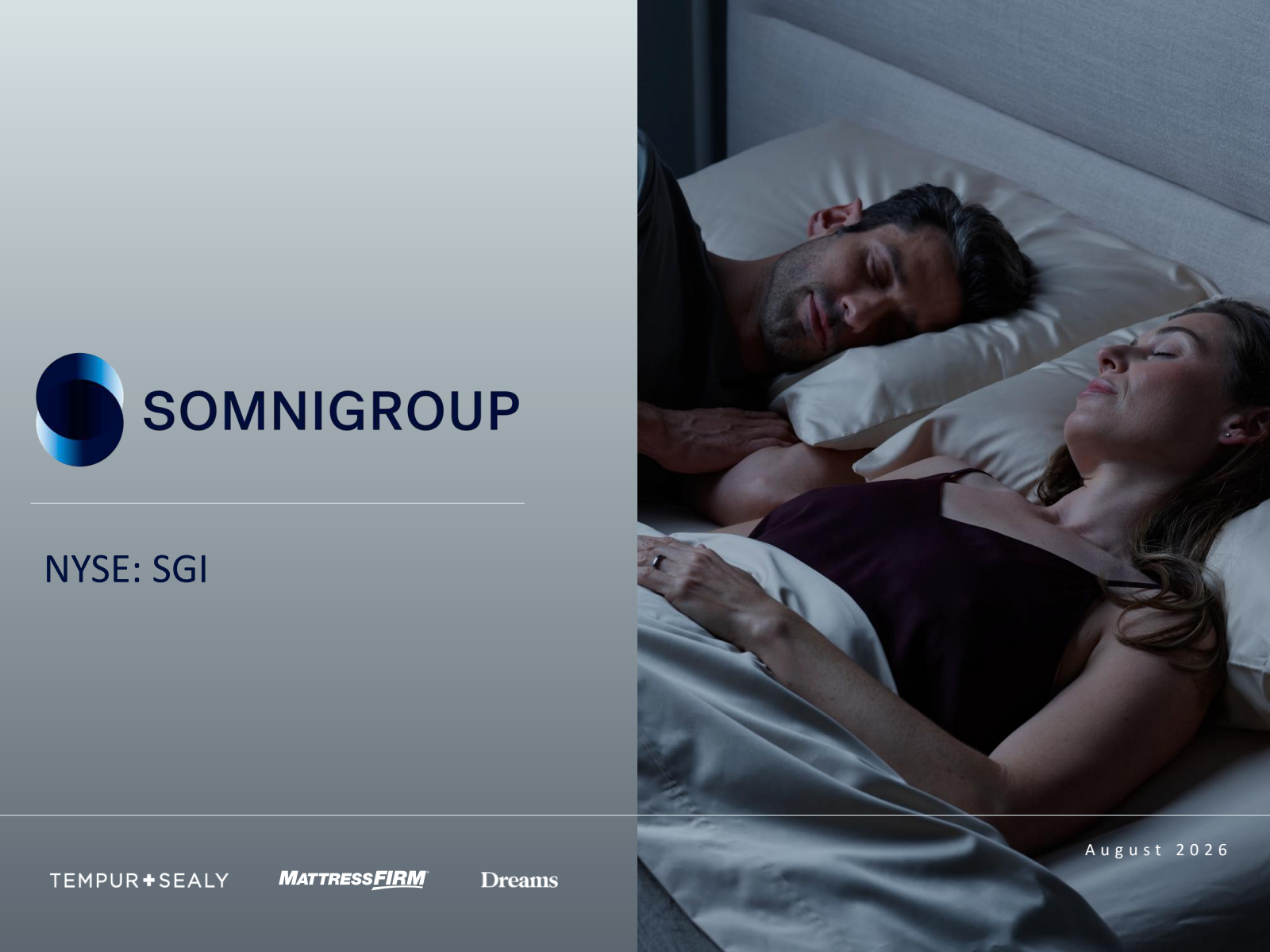 Somnigroup International's Q2 2026 Slide Deck
