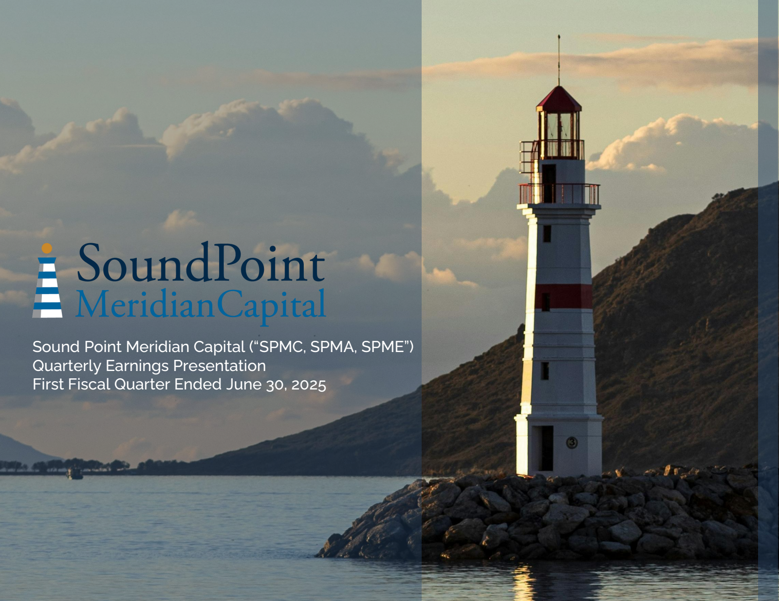 Sound Point Meridian Capital's Q1 25/26 Slide Deck