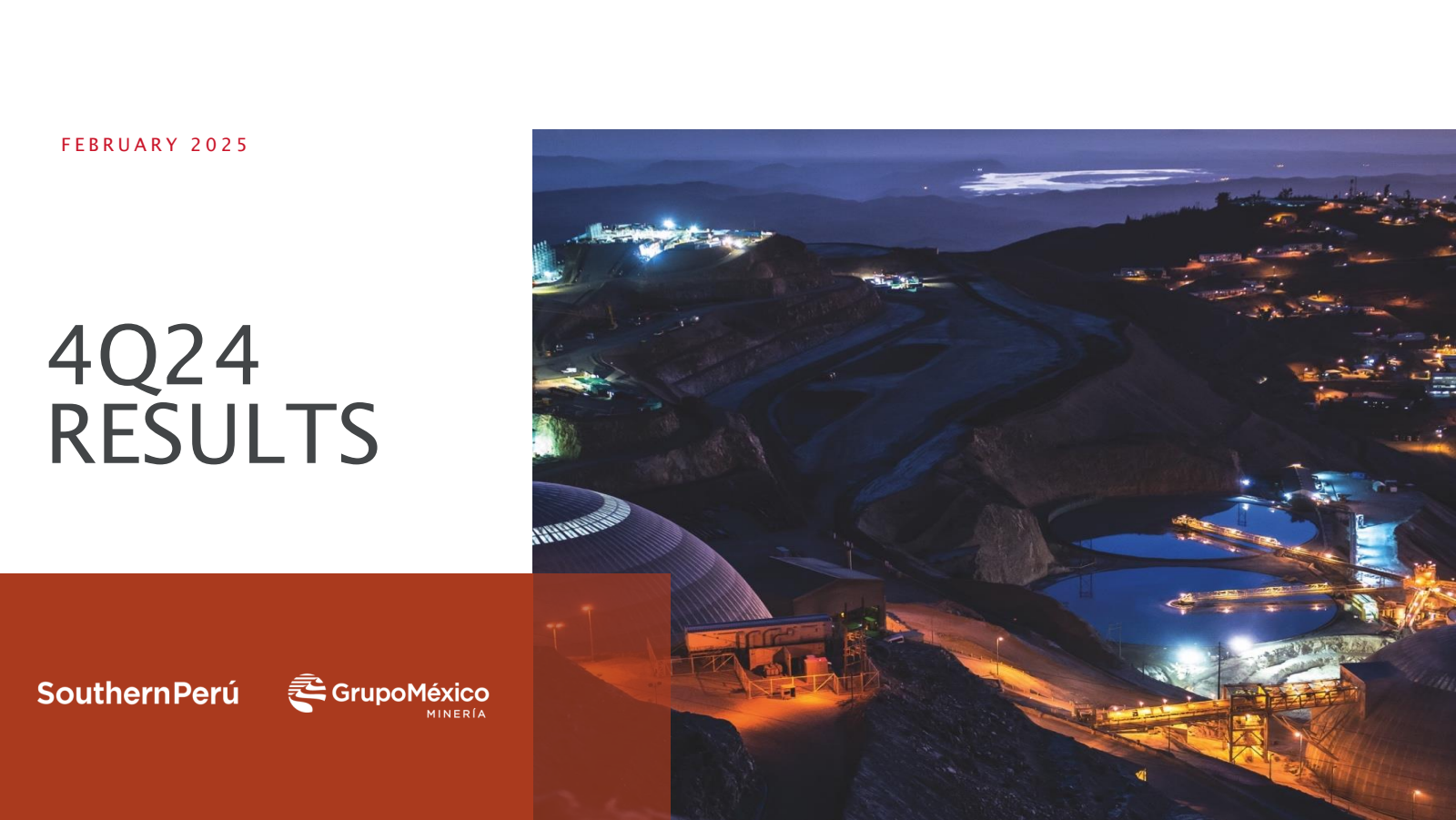 Southern Copper's Q4 2024 Slide Deck