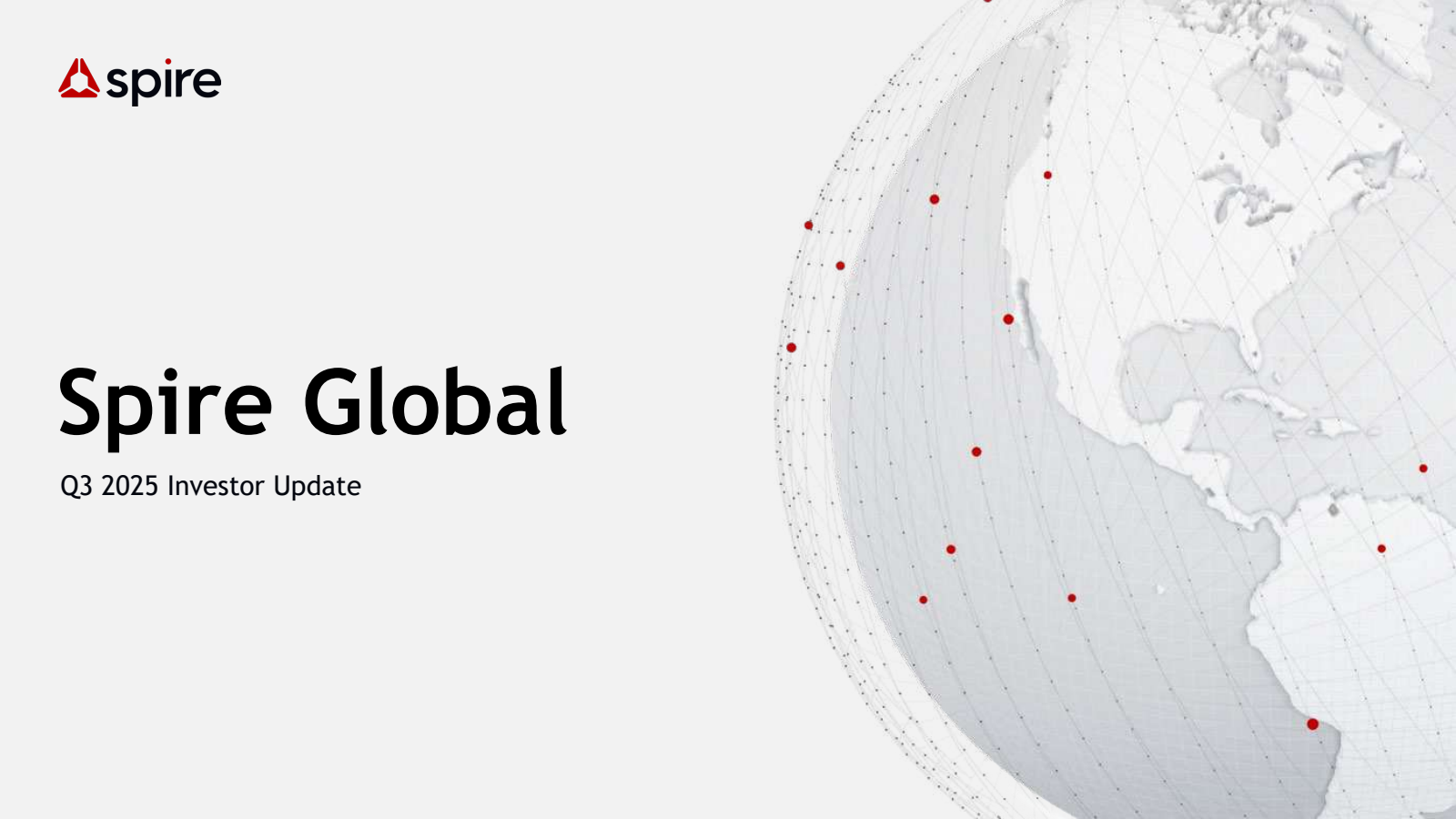 Spire Global's Q3 2025 Slide Deck