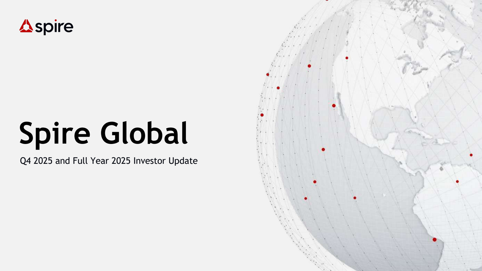 Spire Global's Q4 2025 Slide Deck