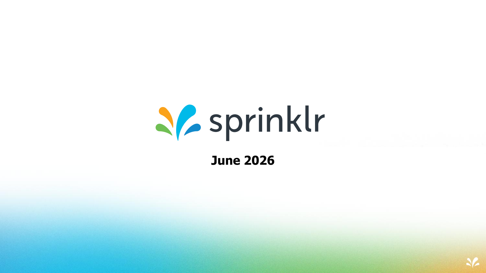 Sprinklr's Q1 2027 Slide Deck