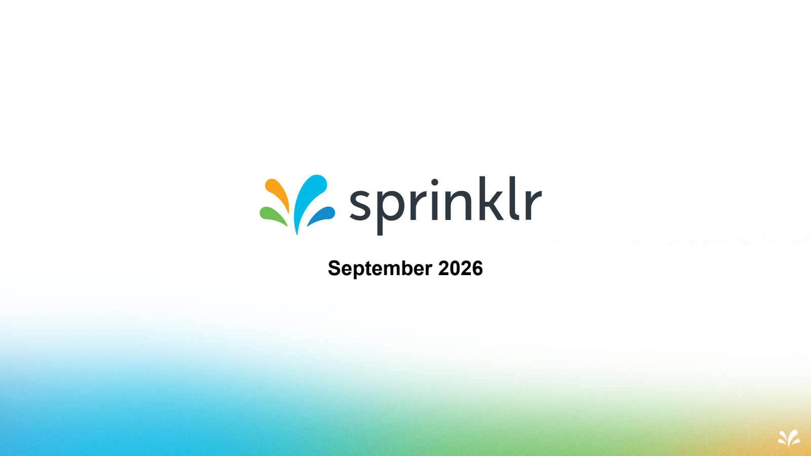 Sprinklr's Q2 2027 Slide Deck