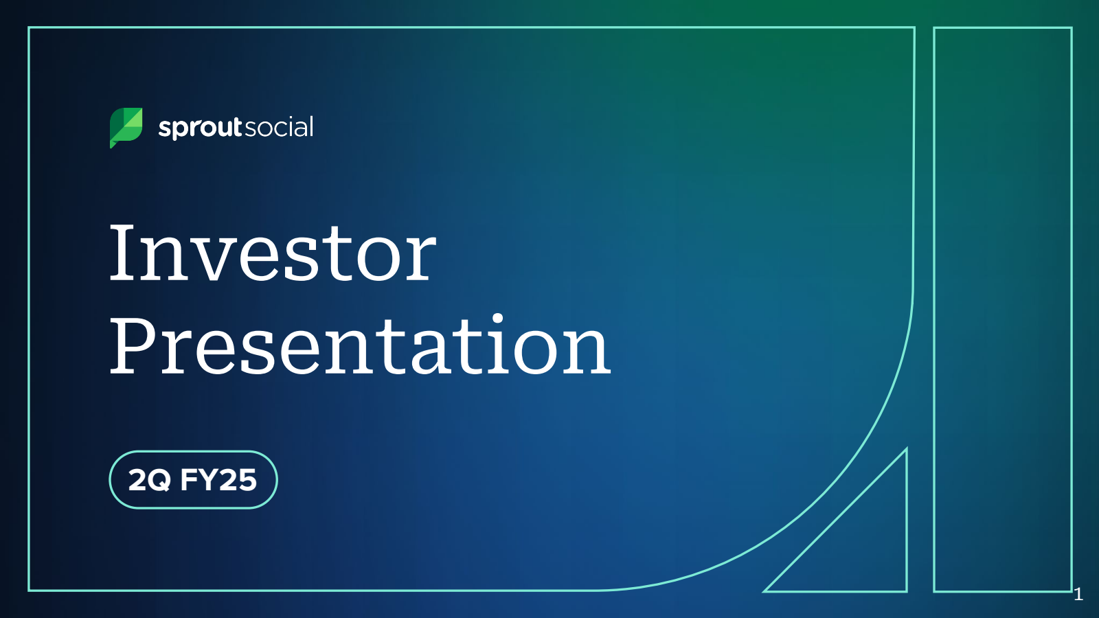 Sprout Social's Q2 2025 Slide Deck