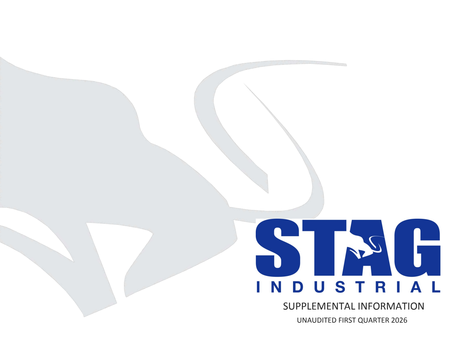 Stag Industrial's Q1 2026 Slide Deck
