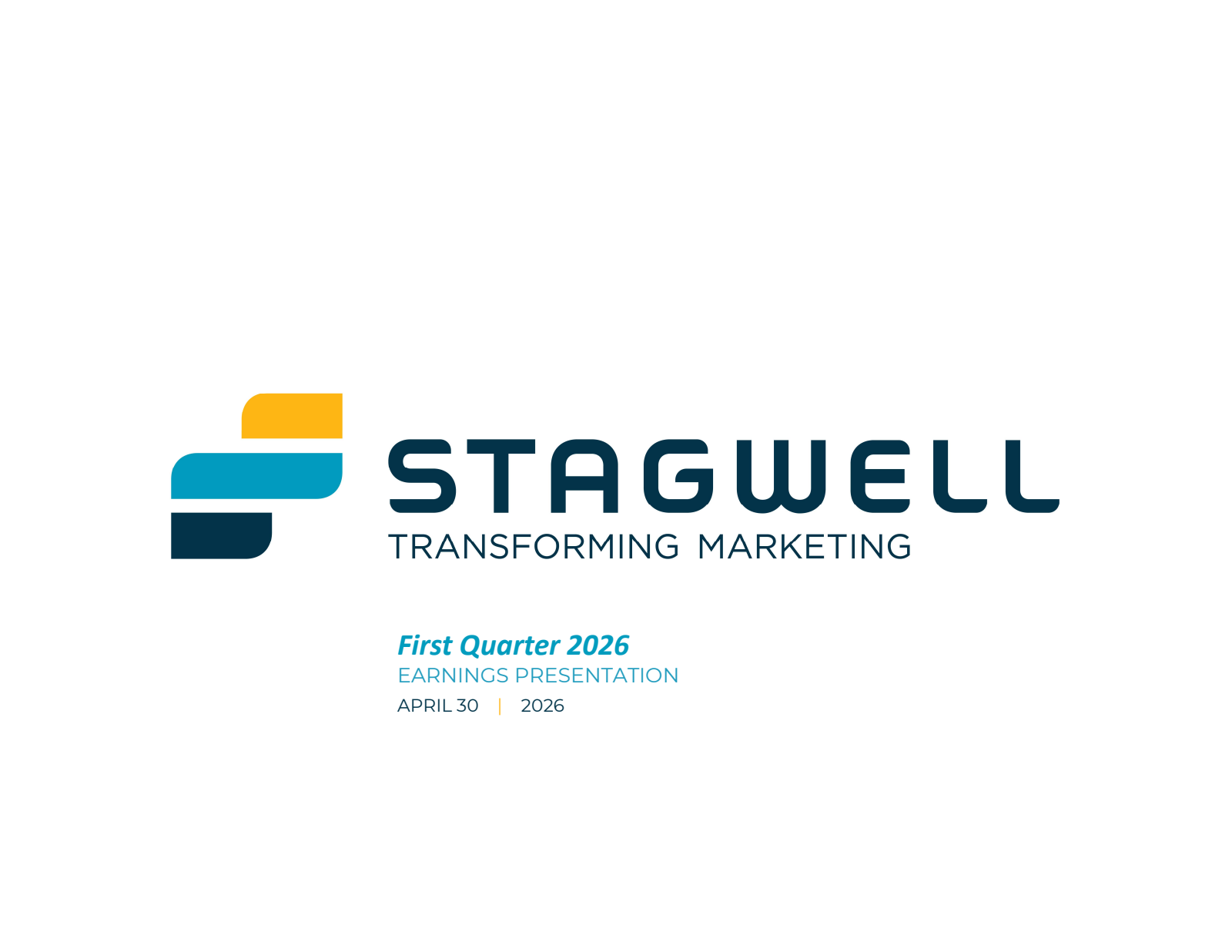 Stagwell's Q1 2026 Slide Deck