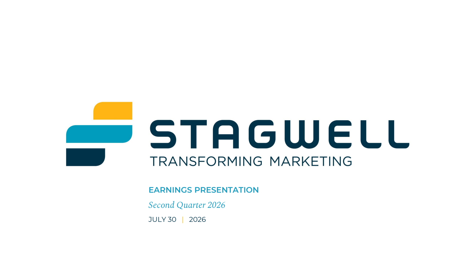 Stagwell's Q2 2026 Slide Deck