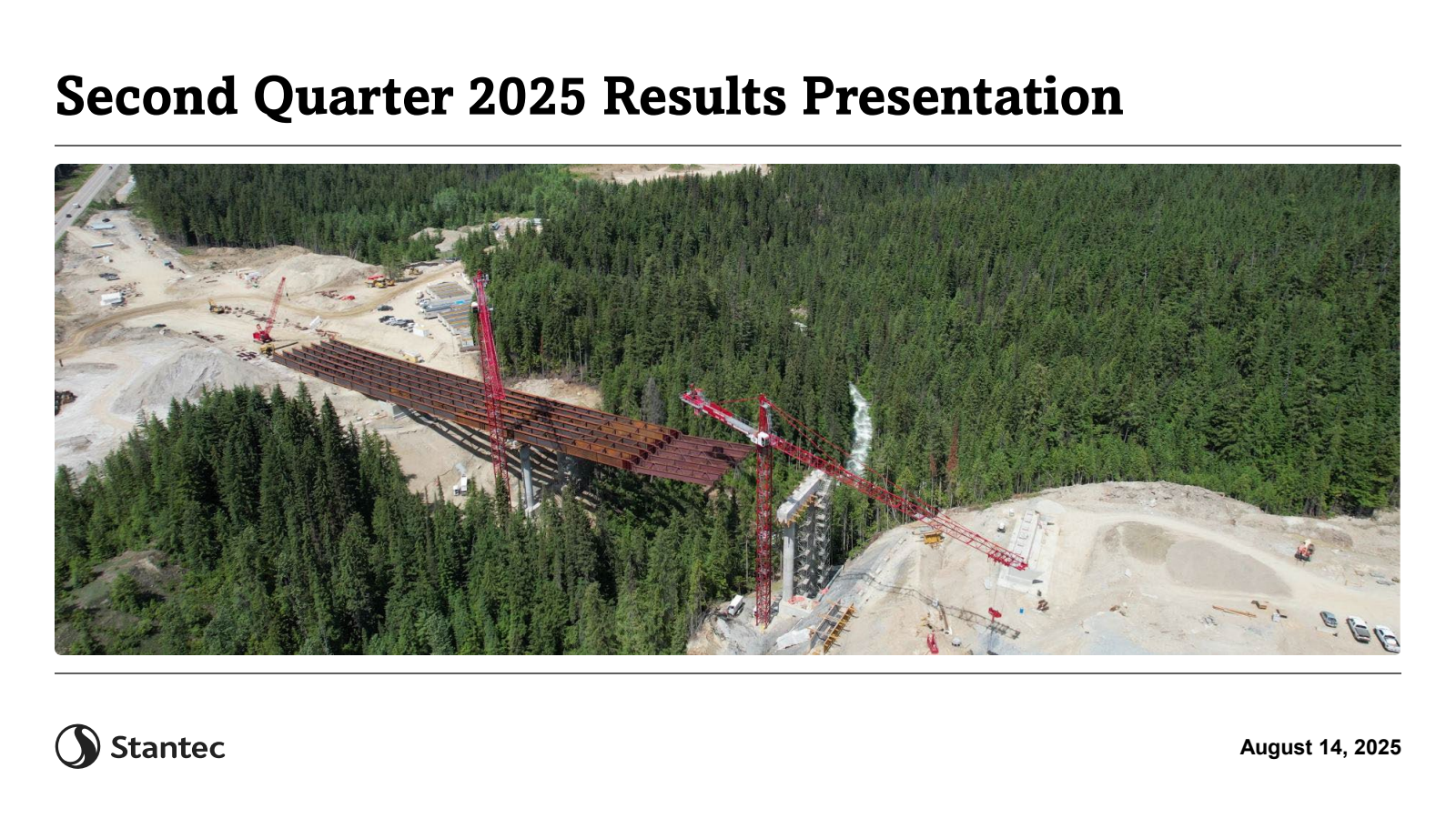 Stantec's Q2 2025 Slide Deck