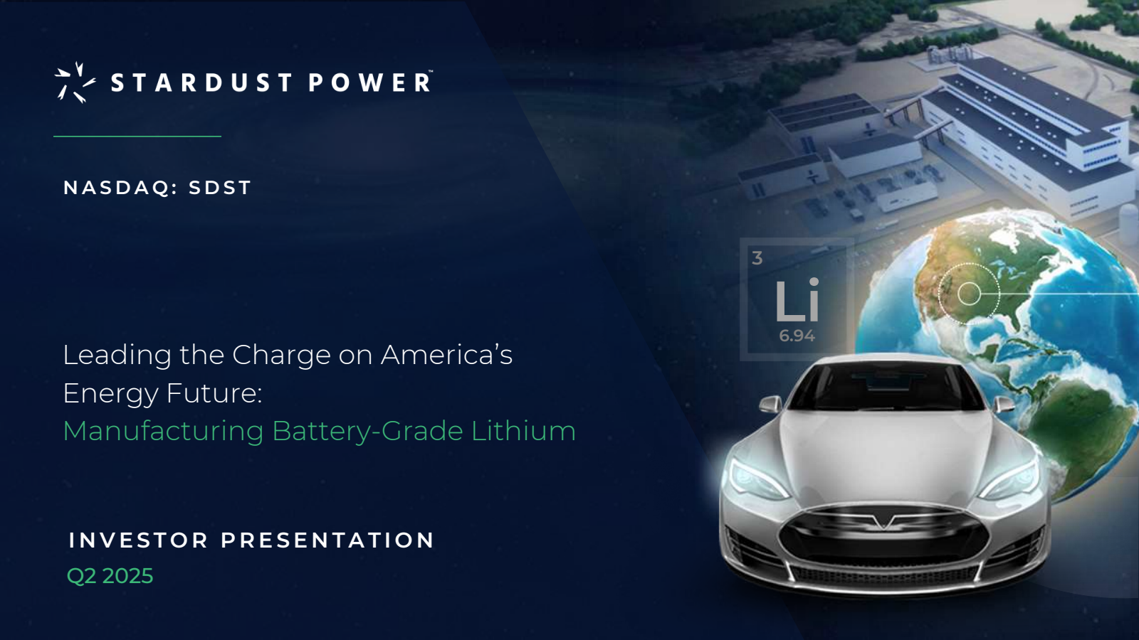 Stardust Power's Q2 2025 Slide Deck