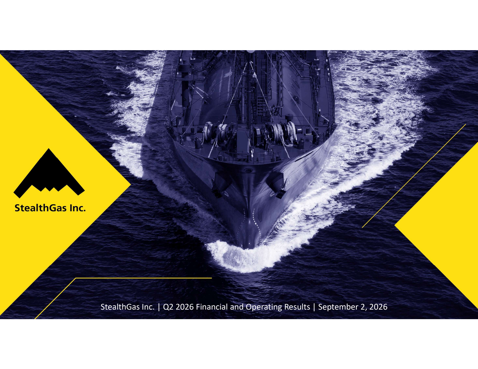 StealthGas' Q2 2026 Slide Deck