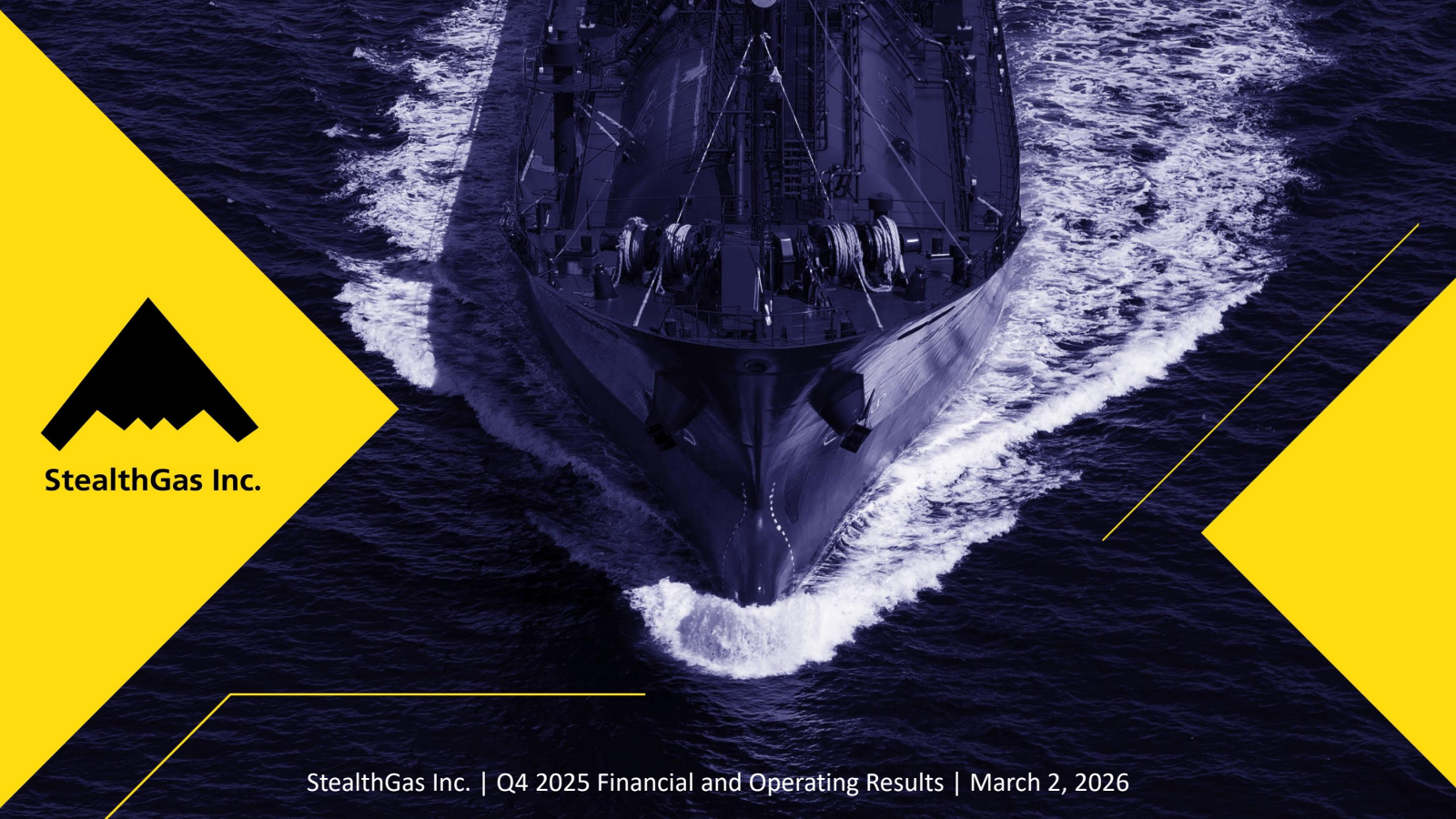 StealthGas' Q4 2025 Slide Deck