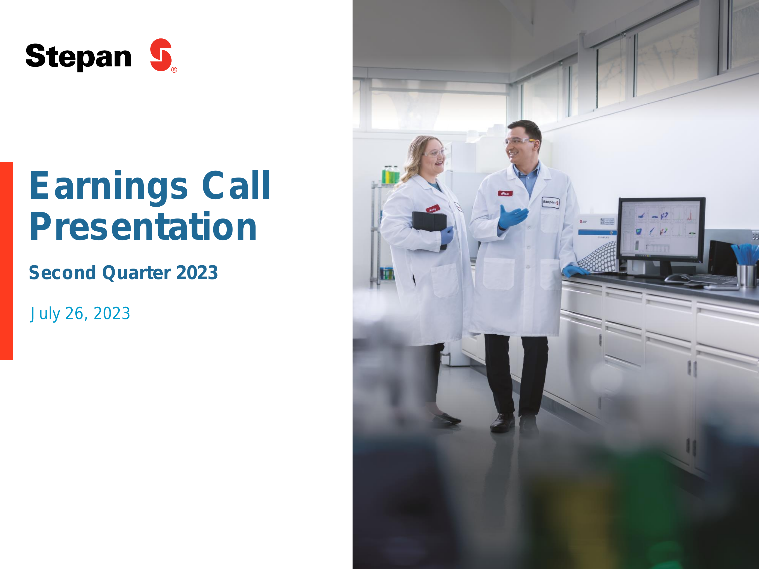 Stepan's Q2 2023 Slide Deck