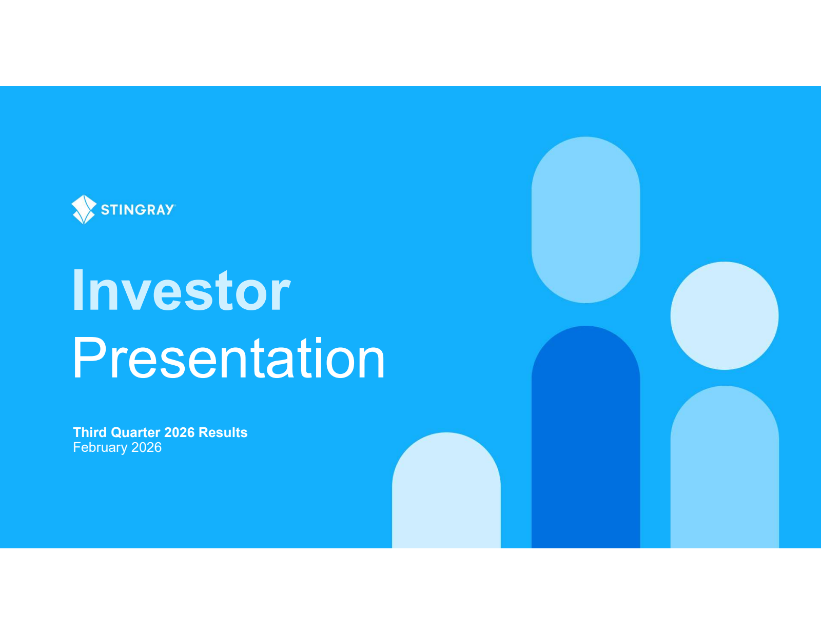 Stingray Group's Q3 2026 Slide Deck