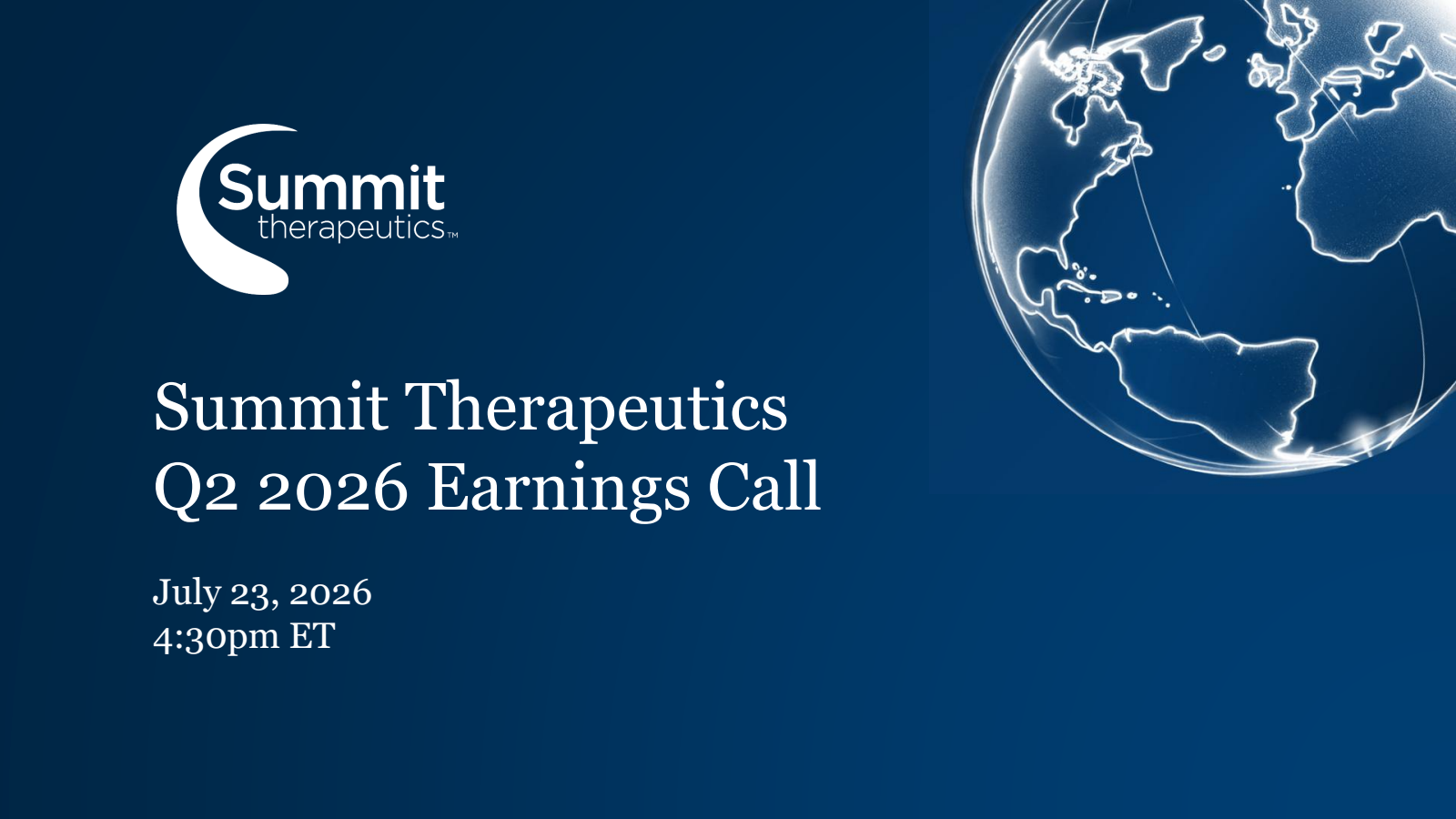 Summit Therapeutics' Q2 2026 Slide Deck