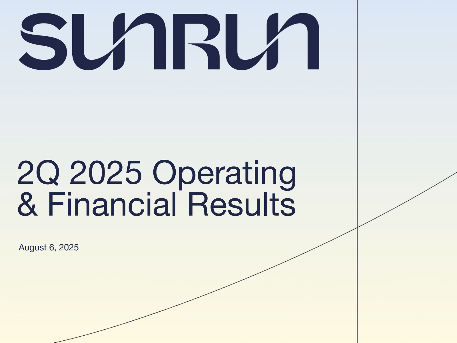 Sunrun's Q2 2025 Slide Deck