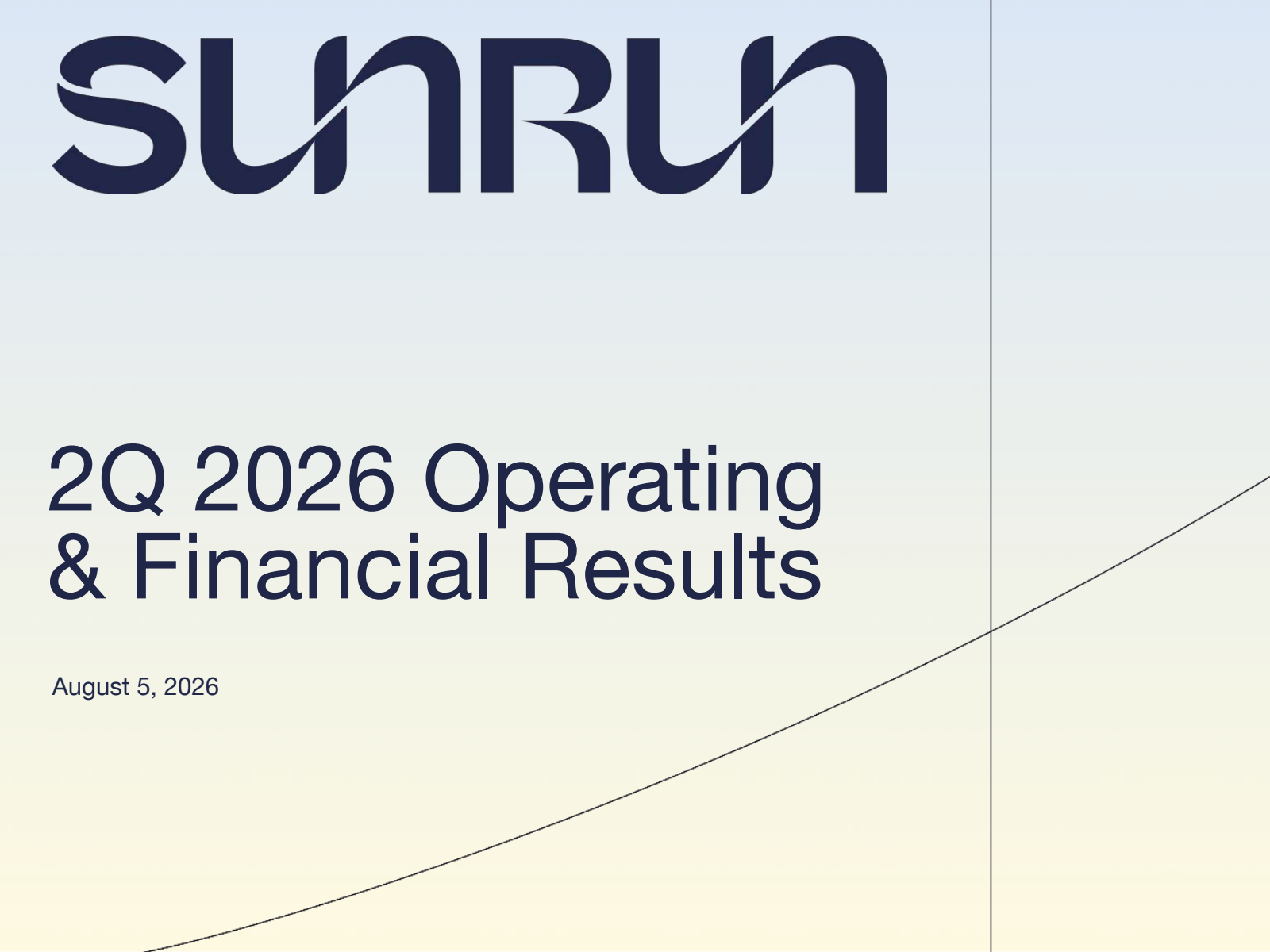 Sunrun's Q2 2026 Slide Deck