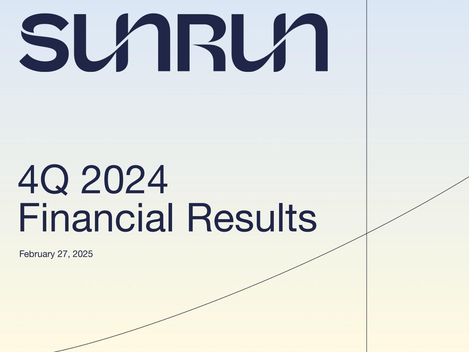 Sunrun's Q4 2024 Slide Deck