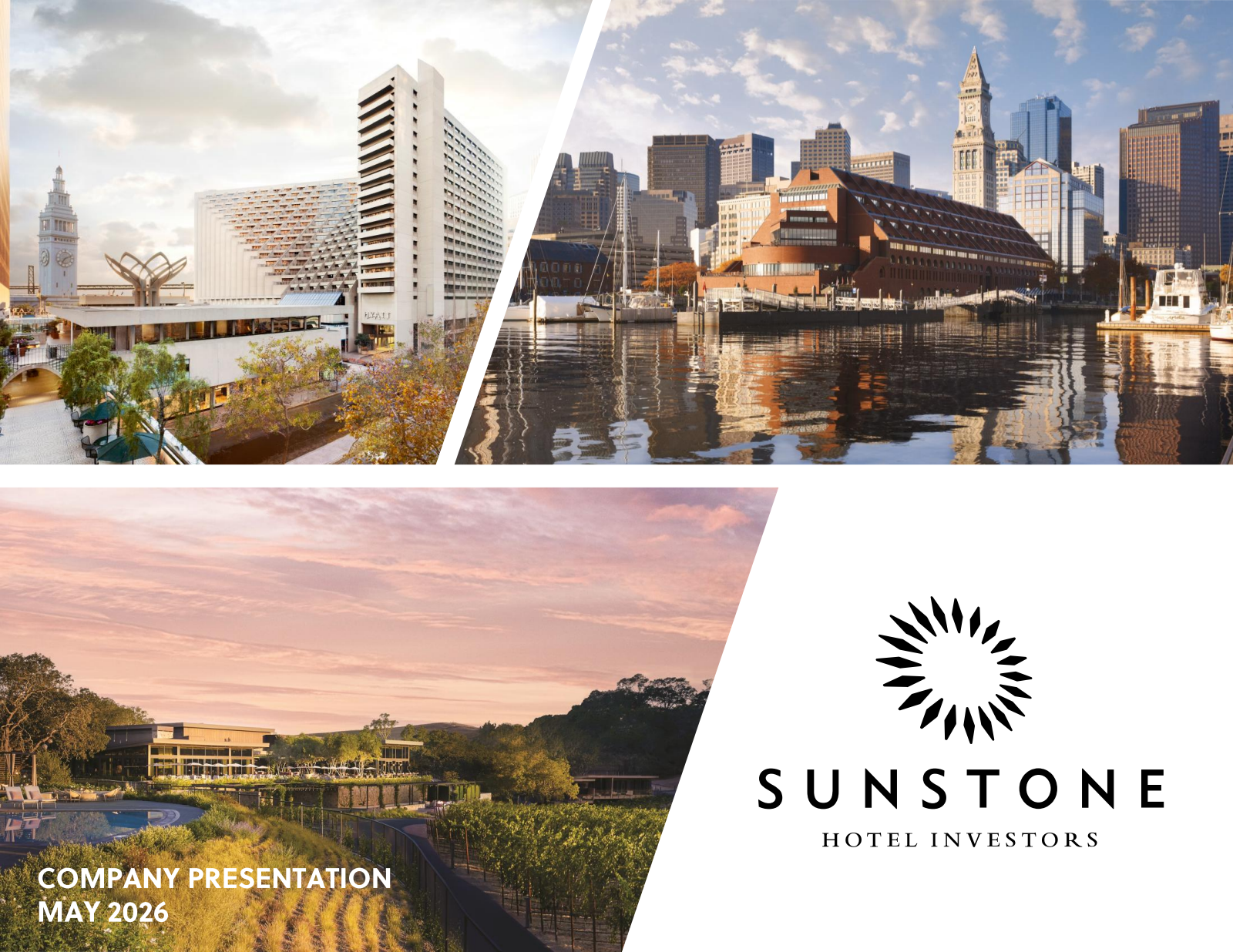 Sunstone Hotel Investors' Q1 2026 Slide Deck