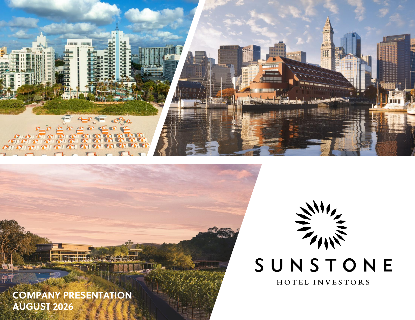 Sunstone Hotel Investors' Q2 2026 Slide Deck