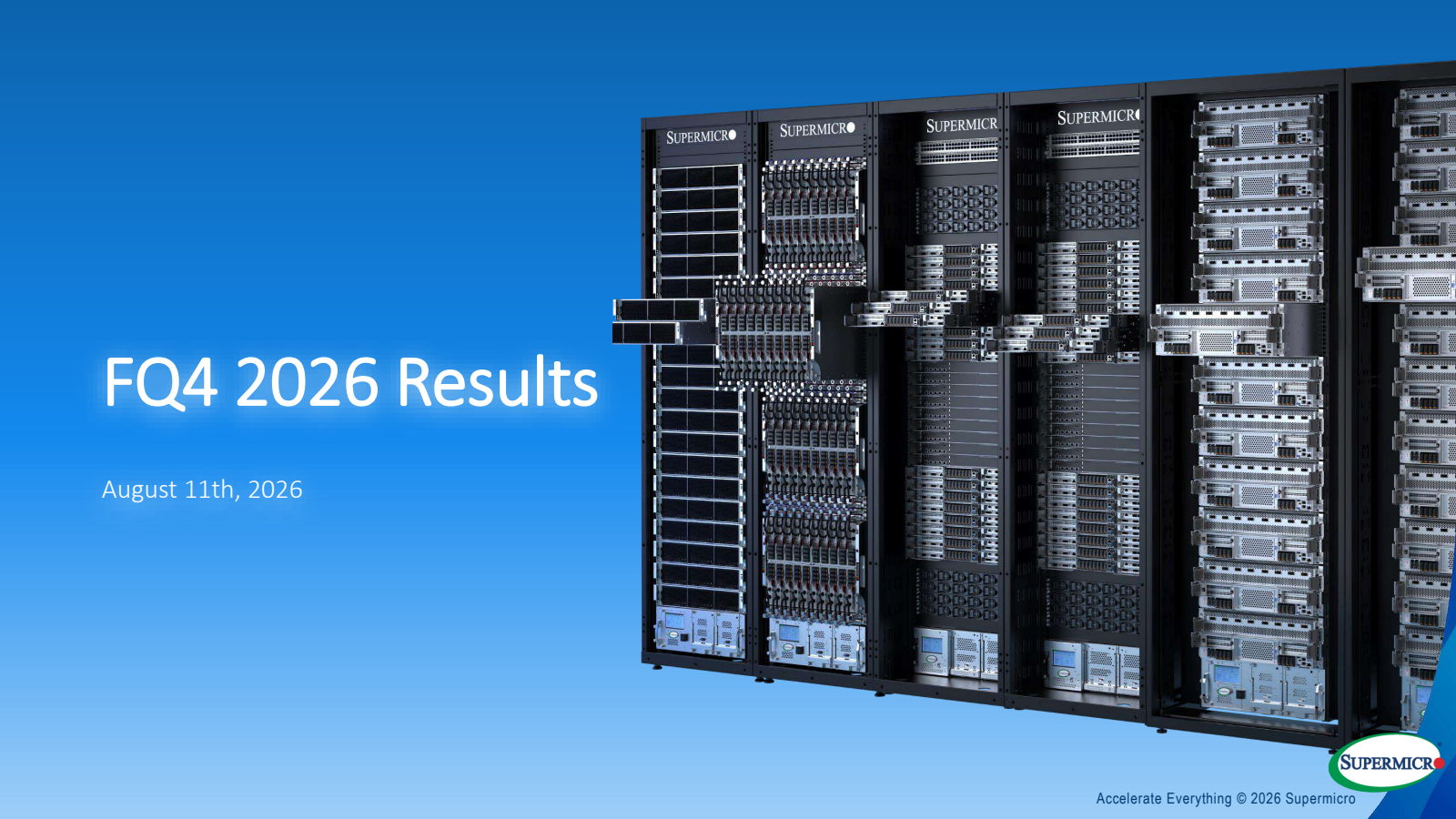 Super Micro Computer's Q4 2026 Slide Deck