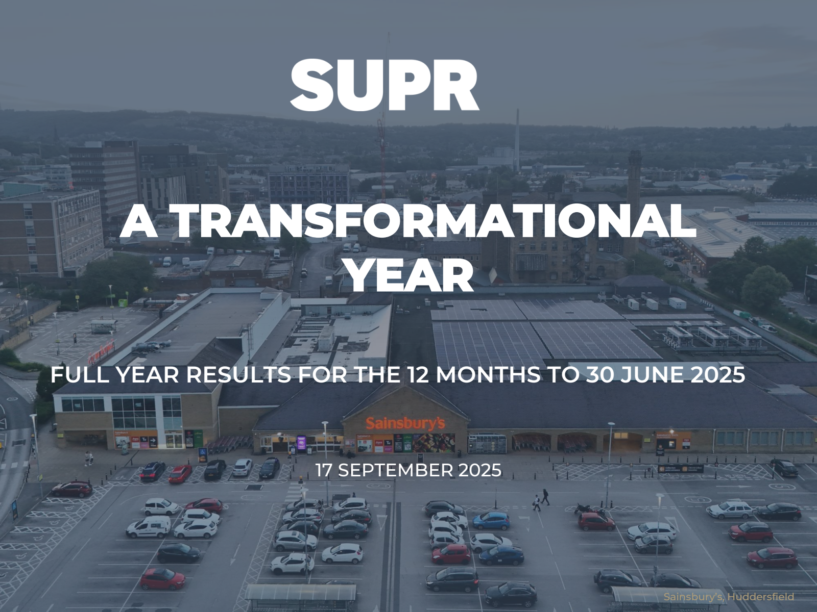 Supermarket Income REIT's H2 2025 Slide Deck