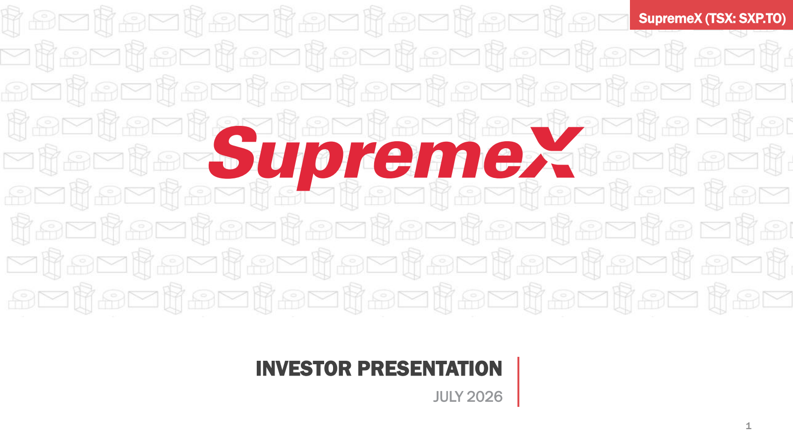 Supremex's Q2 2026 Slide Deck
