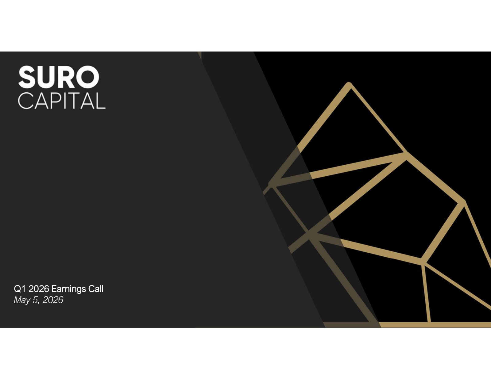 SURO Capital's Q1 2026 Slide Deck