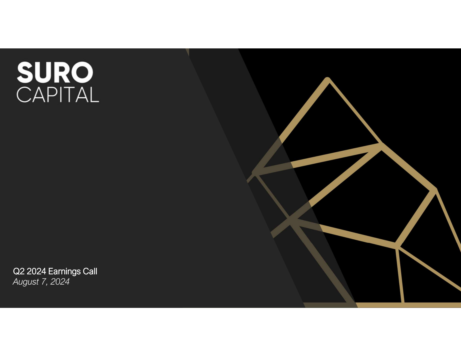 SURO Capital's Q2 2024 Slide Deck