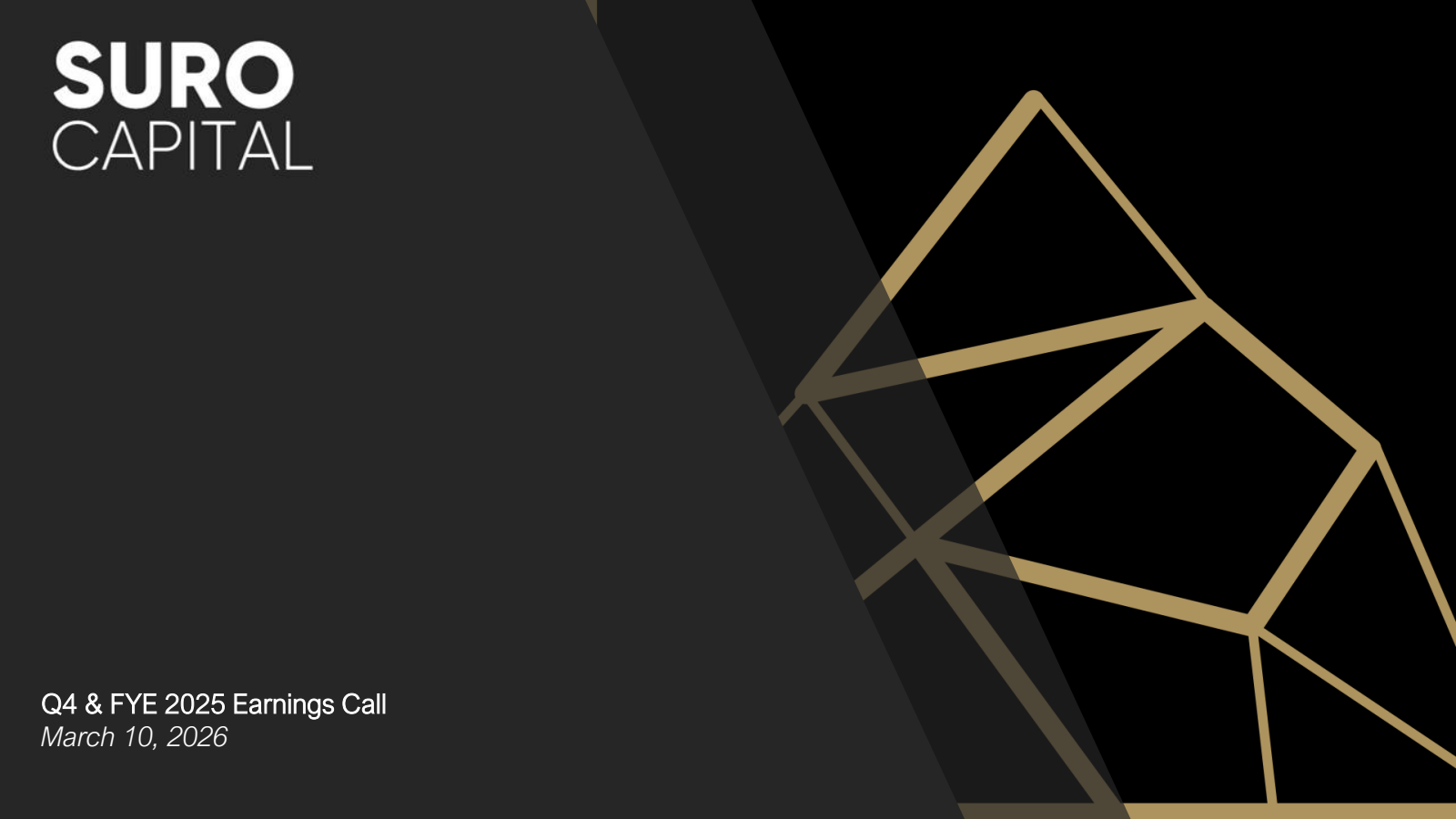SURO Capital's Q4 2025 Slide Deck