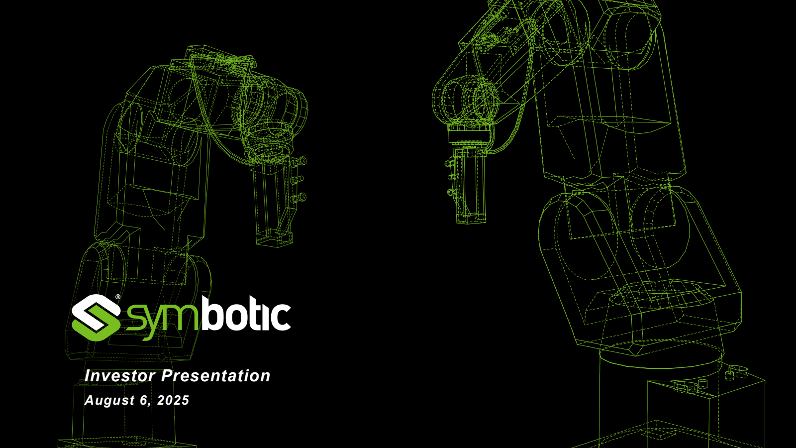 Symbotic's Q3 2025 Slide Deck