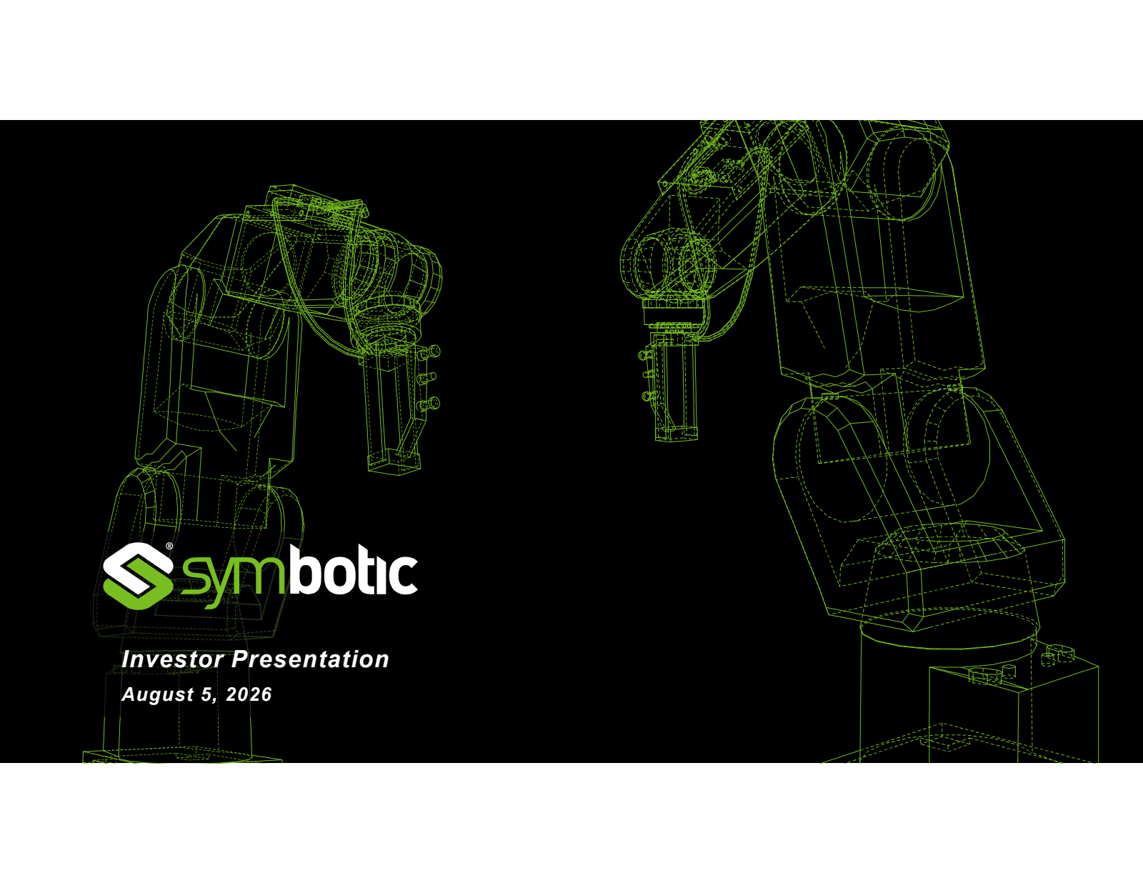 Symbotic's Q3 2026 Slide Deck