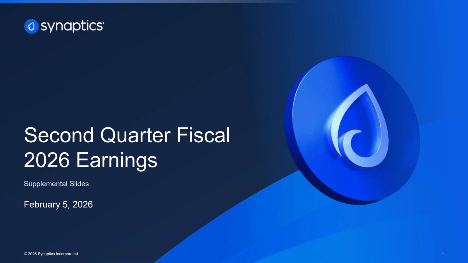 Synaptics' Q2 2026 Slide Deck