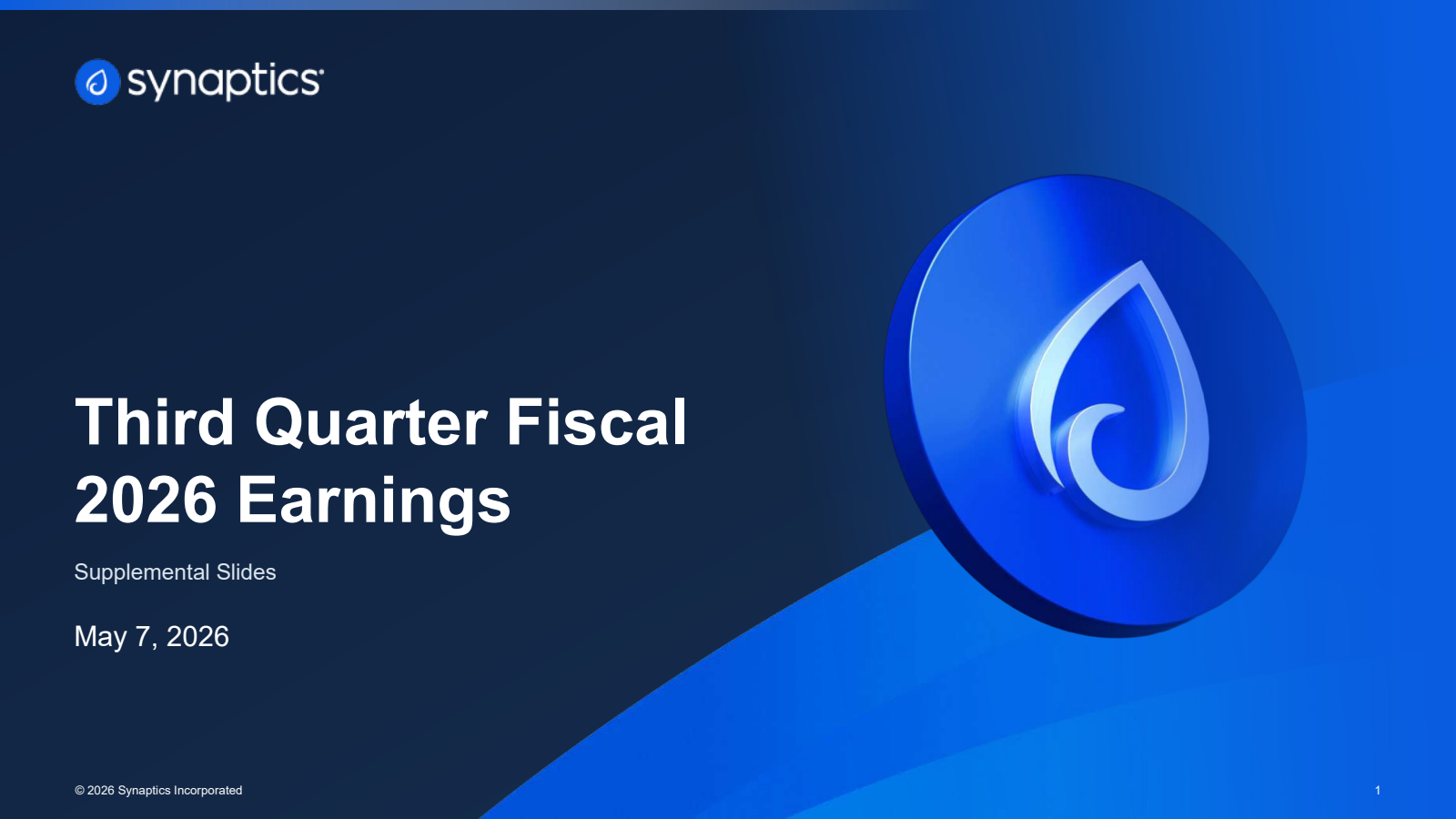 Synaptics' Q3 2026 Slide Deck