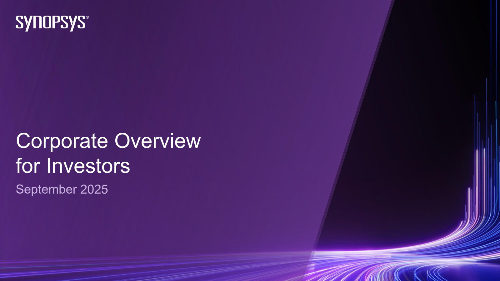 Synopsys' Q3 2025 Slide Deck