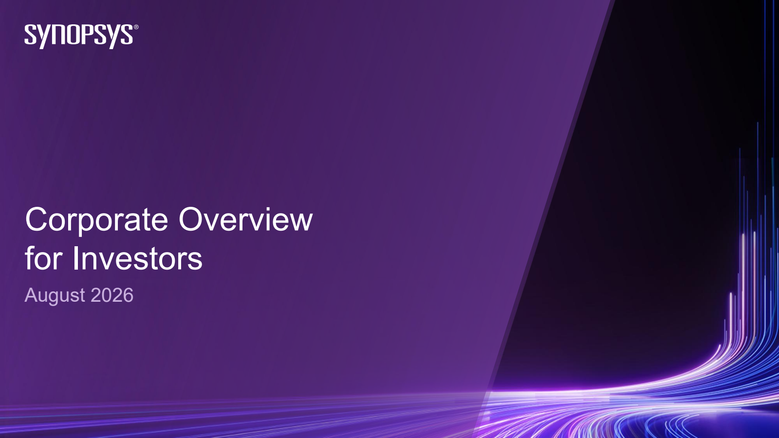 Synopsys' Q3 2026 Slide Deck