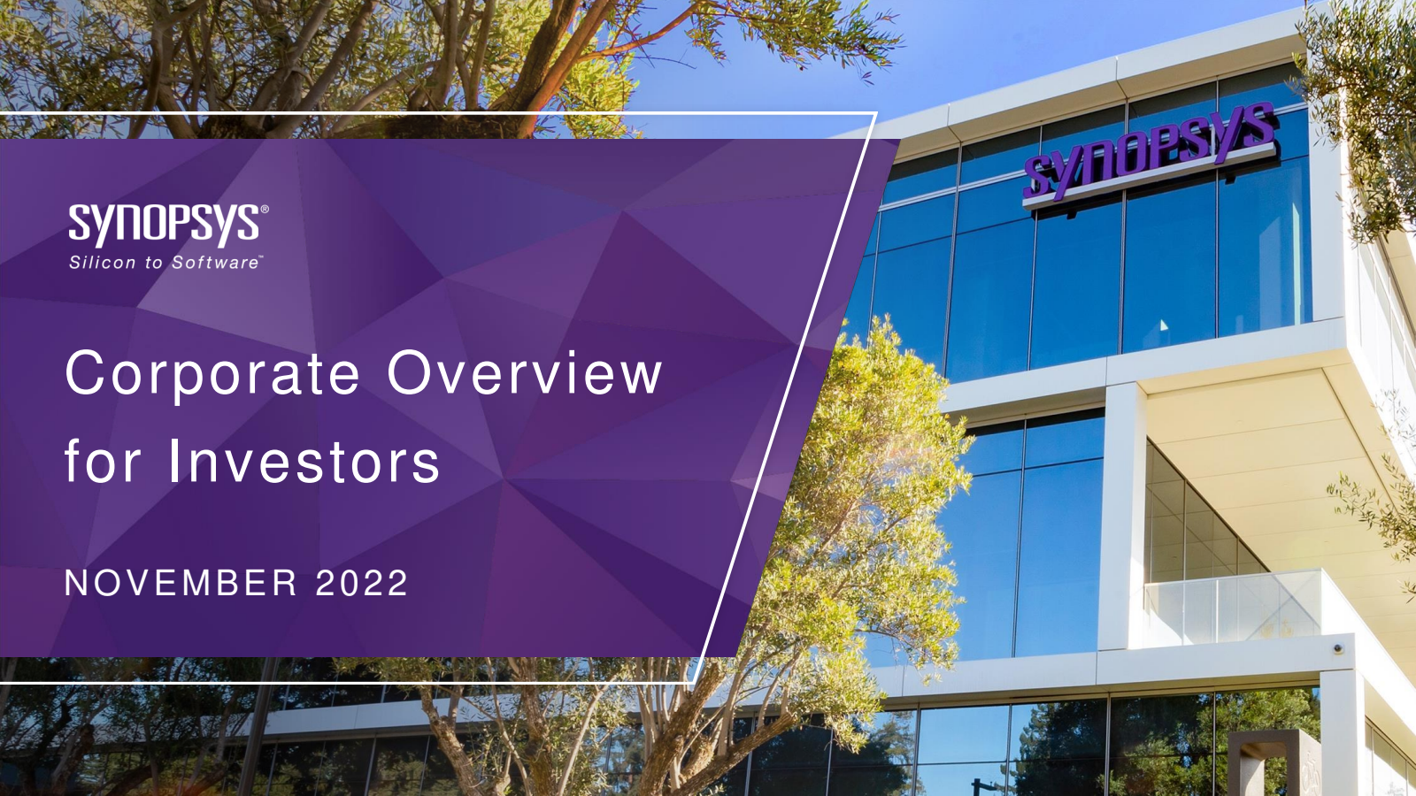 Synopsys' Q4 2022 Slide Deck