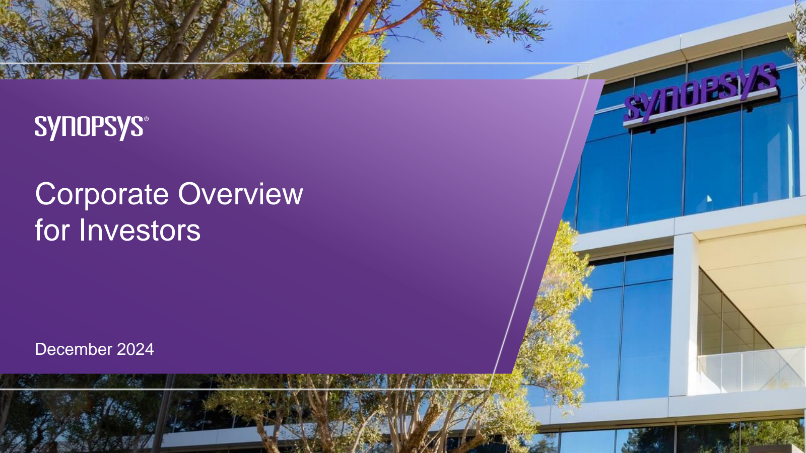 Synopsys' Q4 2024 Slide Deck