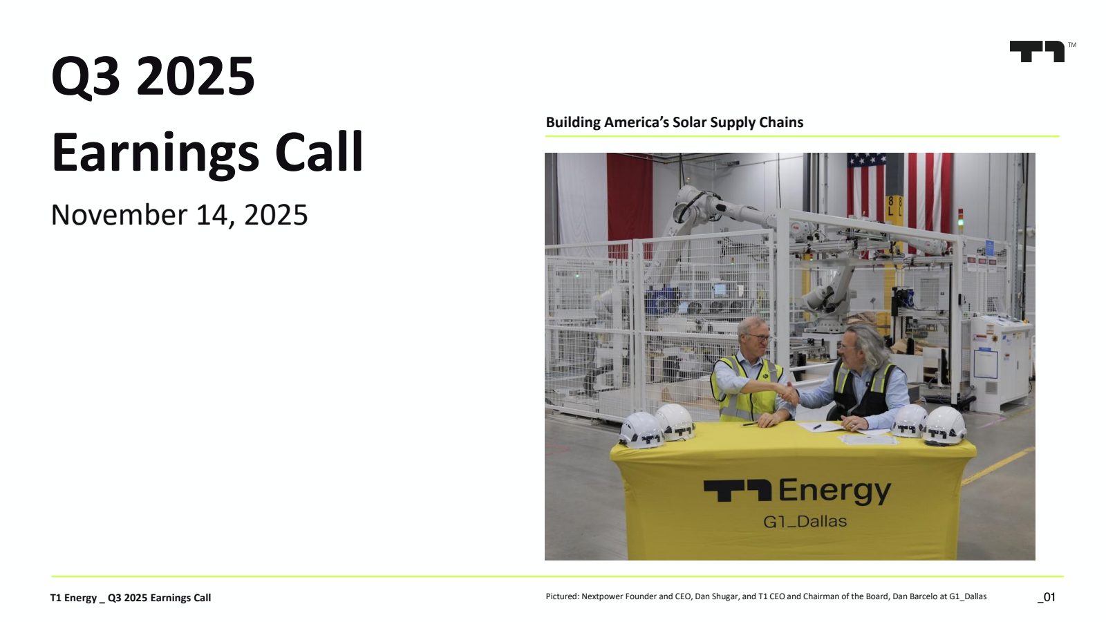 FREYR Battery's Q3 2025 Slide Deck
